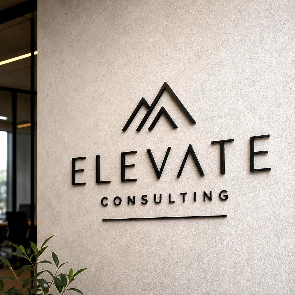 Non-Illuminated Flat-Cut Letters